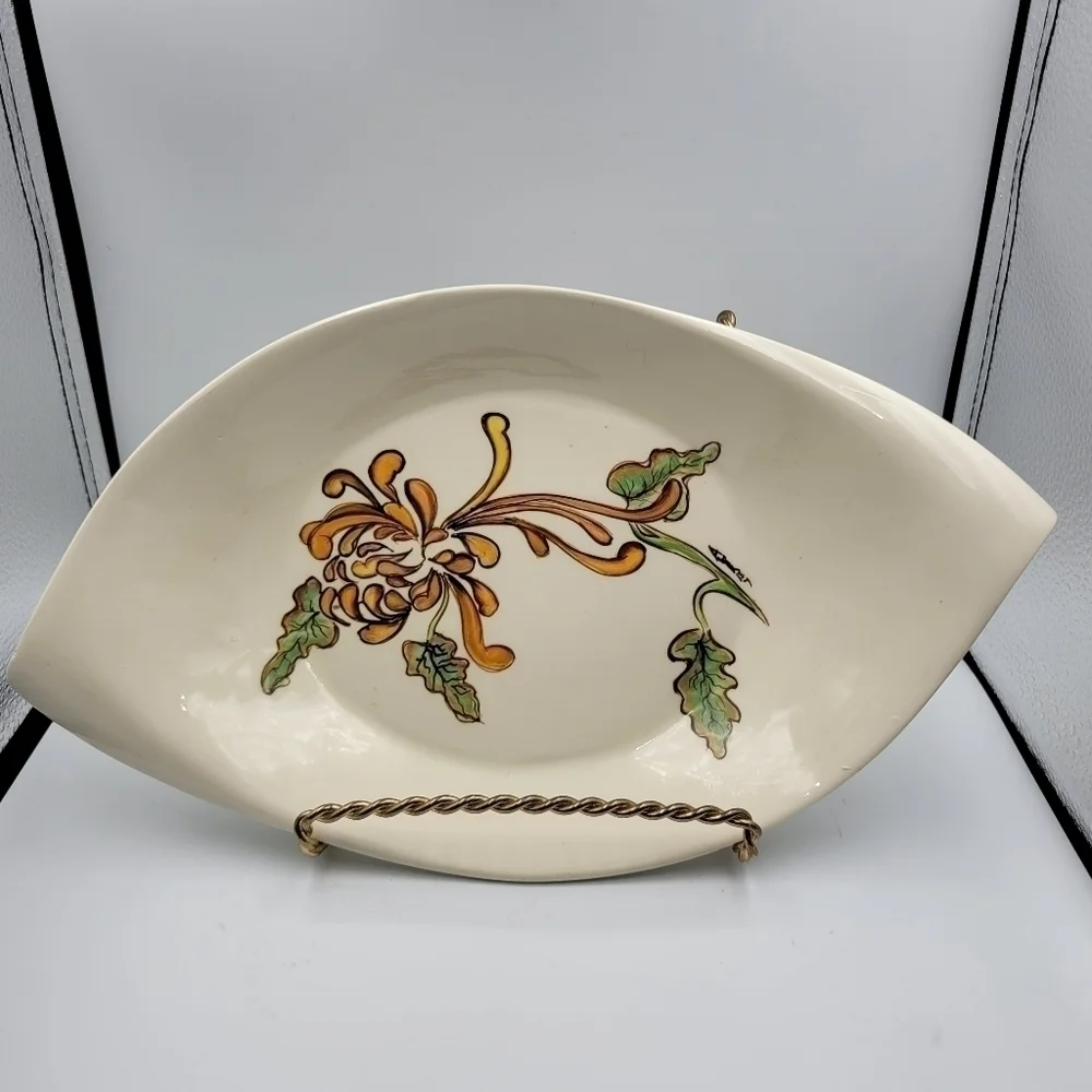 Vintage Studio Pottery Serving Dish - signed by artist